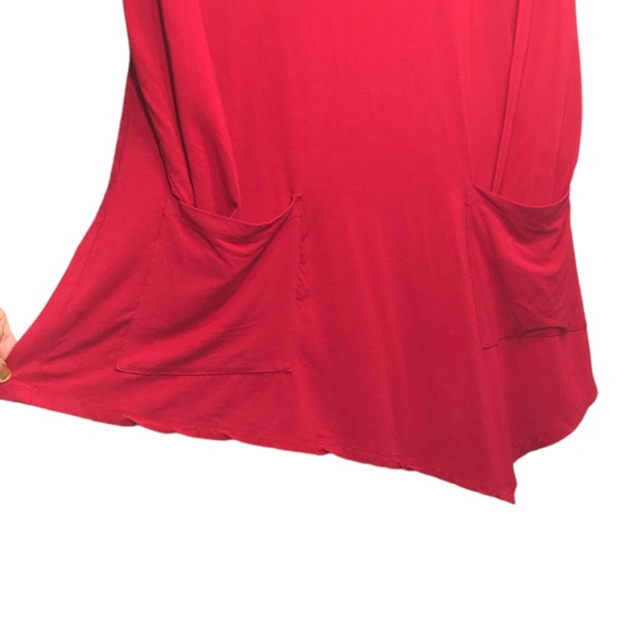 UBU Earth Red Blouse wit Two Front Pockets Size L/G. - Picture 8 of 9